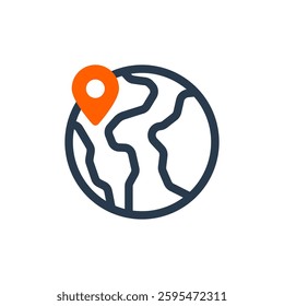 Globe for Study Abroad Vector Icon