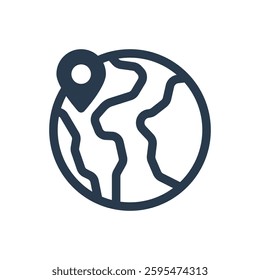 Globe for Study Abroad Vector Icon