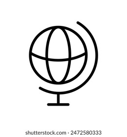 globe, study icon symbol vector template