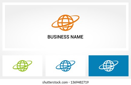 Globe Swoosh Logo