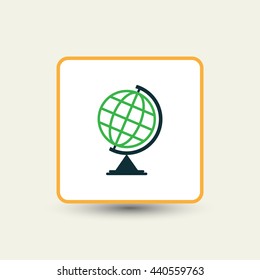  Globe symbol. 
