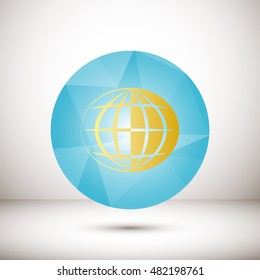  Globe symbol.