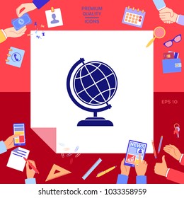 Globe symbol - Earth icon