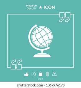 Globe symbol - Earth icon