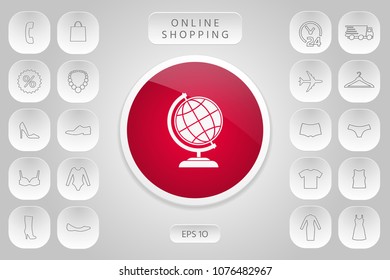 Globe symbol - Earth icon