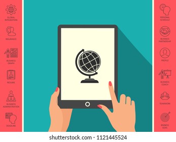 Globe symbol - Earth icon