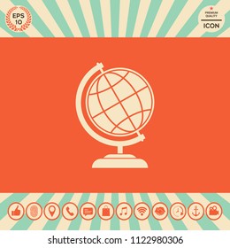 Globe symbol - Earth icon