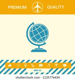 Globe symbol - Earth icon