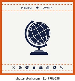 Globe symbol - Earth icon