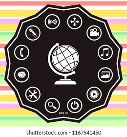 Globe symbol - Earth icon
