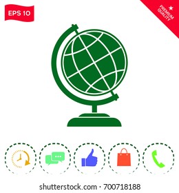 Globe symbol - Earth icon
