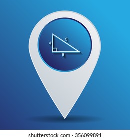 globe symbol of geography. symbol icon geography , the study of the world and the countries on the planet Earth