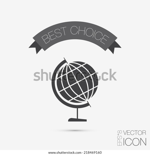 Globe Symbol Geography Symbol Icon Geography Stock Vector Royalty Free