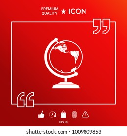 Globe symbol - icon