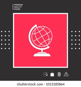 Globe symbol icon