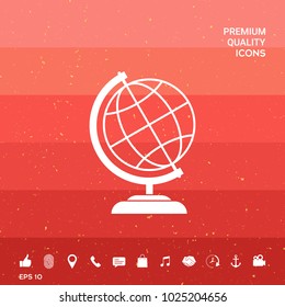 Globe symbol icon