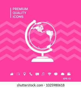 Globe symbol - icon