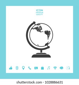 Globe symbol - icon