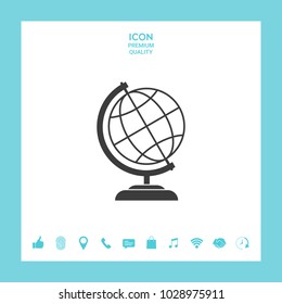 Globe symbol icon