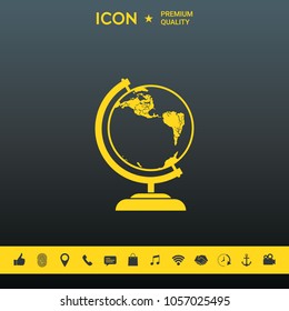 Globe symbol - icon