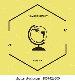 Globe symbol - icon
