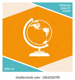 Globe symbol - icon