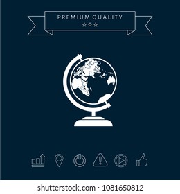 Globe symbol icon