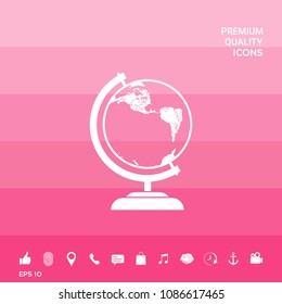 Globe symbol - icon
