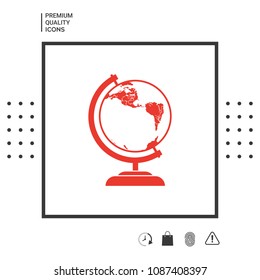 Globe symbol - icon
