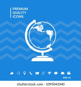 Globe symbol - icon