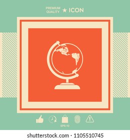 Globe symbol - icon