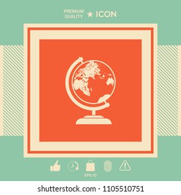 Globe symbol icon