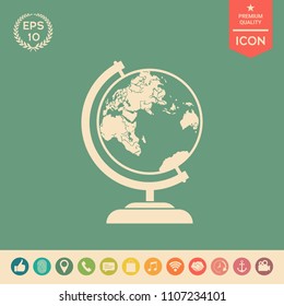 Globe symbol icon