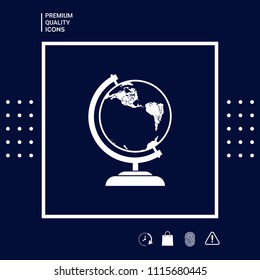 Globe symbol - icon