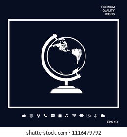 Globe symbol - icon