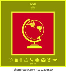 Globe symbol - icon