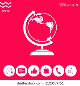 Globe symbol - icon