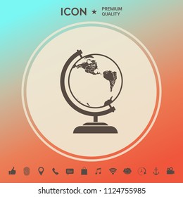 Globe symbol - icon