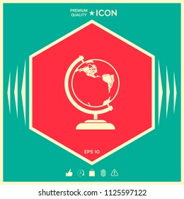 Globe symbol - icon