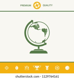 Globe symbol - icon