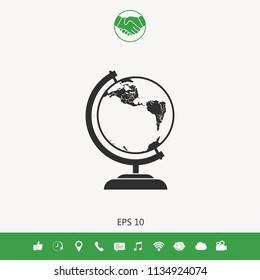 Globe symbol - icon