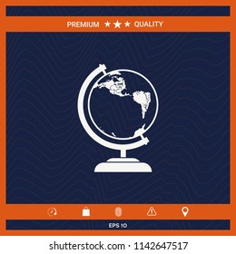Globe symbol - icon