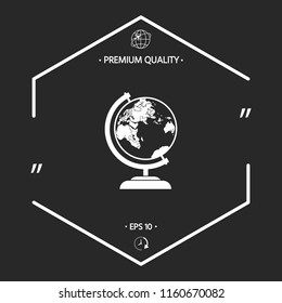 Globe symbol icon