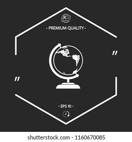 Globe symbol - icon