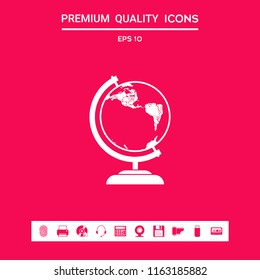 Globe symbol - icon