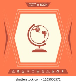 Globe symbol - icon