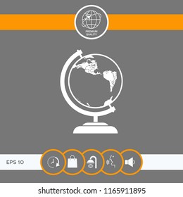 Globe symbol - icon