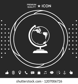 Globe symbol - icon