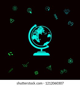 Globe symbol icon