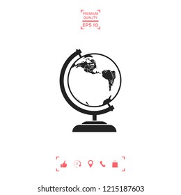 Globe symbol - icon